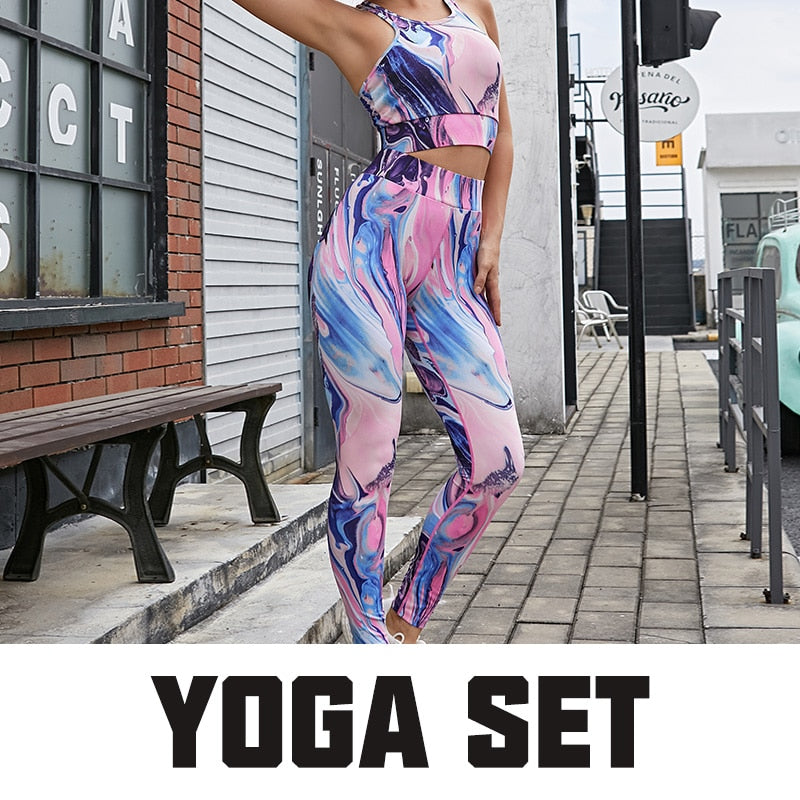 VUTRU Nahtlose Frauen Yoga Set Workout Sportswear Gym Kleidung Fitness Bh Crop Top Hohe Taille Leggings Sport Set Rosa Yoga anzug tif-shop24.de
