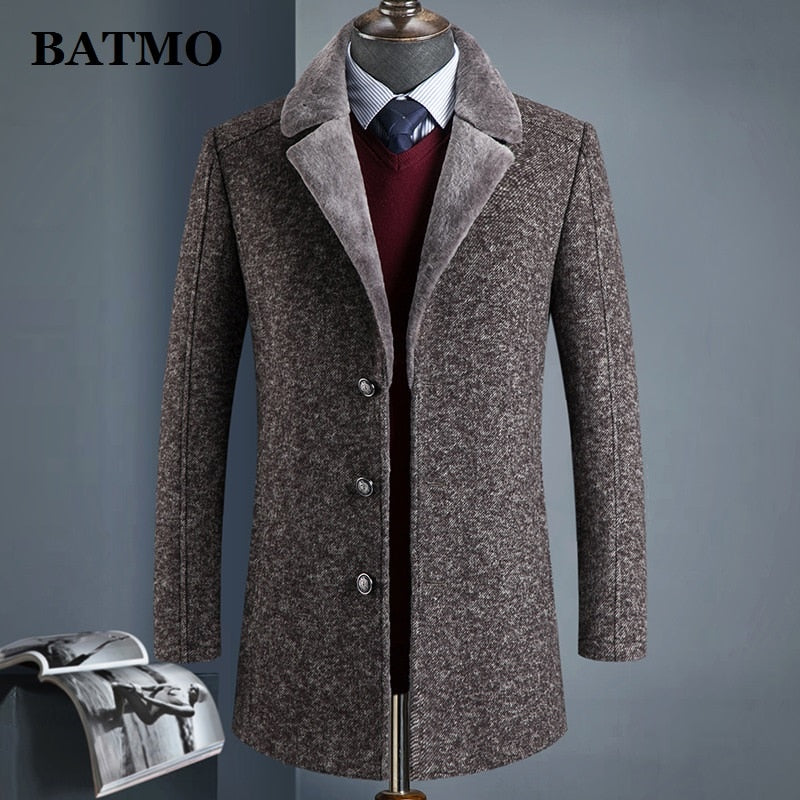 BATMO 2021 Neue Eingetroffen Winter hohe Qualität wolle thicked graben Mantel wolle Jacken plus-Größe tif-shop24.de