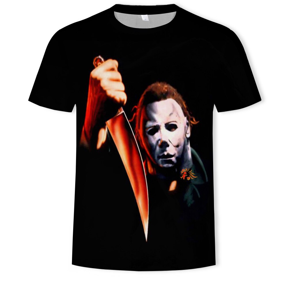 Sommer Neue Halloween GLÜCKLICH Grafik T-shirt 3D Druck T-shirt Mode Top Lose und Spaß Übergroßen T-shirt tif-shop24.de