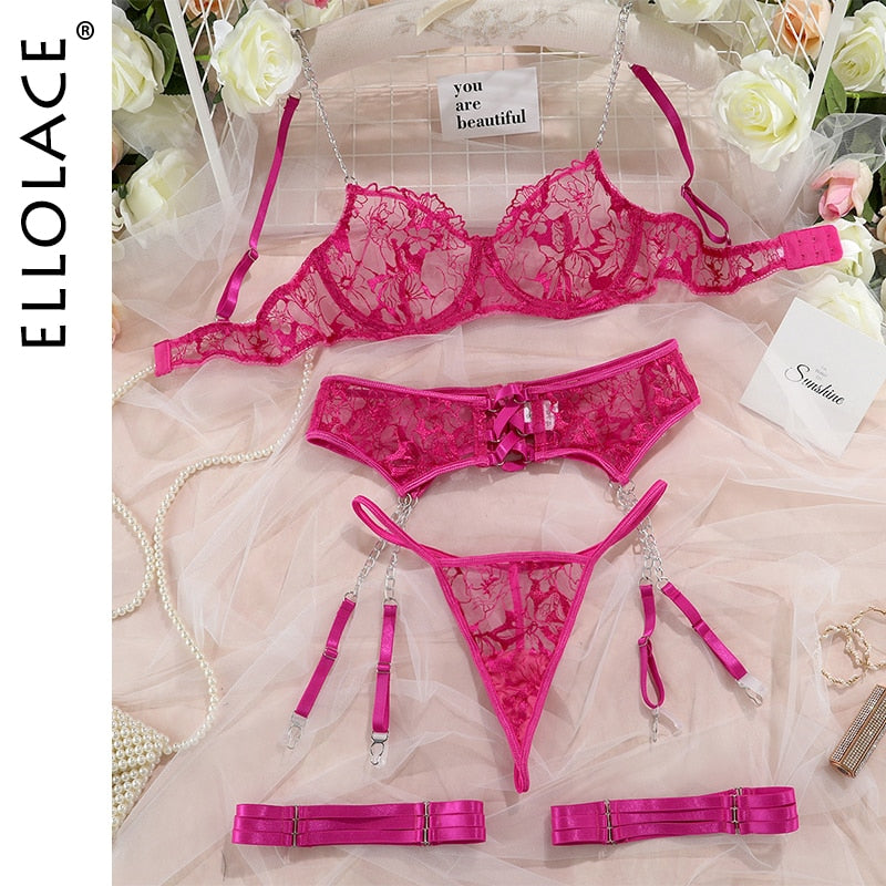 Ellolace Erotische Unterwäsche Spitze Transparent Bh Exotischen Sets Sexy Tanga  Phantasie Sensual Luxus Dessous tif-shop24.de