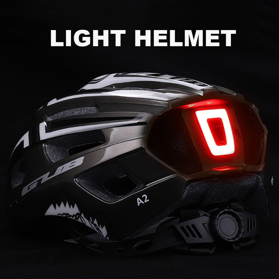 NEW Bicycle Helmet LED Light Rechargeable Intergrally-molded Cycling Helmet Mountain Road Bike Helmet Sport Safe Hat For Man tif shop 24.de
