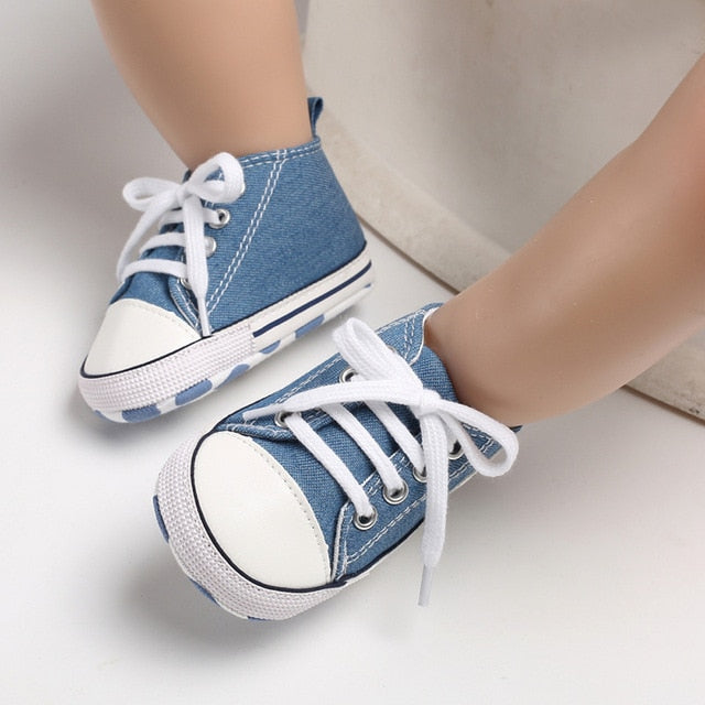Canvas Baby Sports Sneaker Neugeborenen Baby Weiche Sohle Anti-Rutsch Baby Mokassins