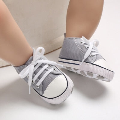 Canvas Baby Sports Sneaker Neugeborenen Baby Weiche Sohle Anti-Rutsch Baby Mokassins