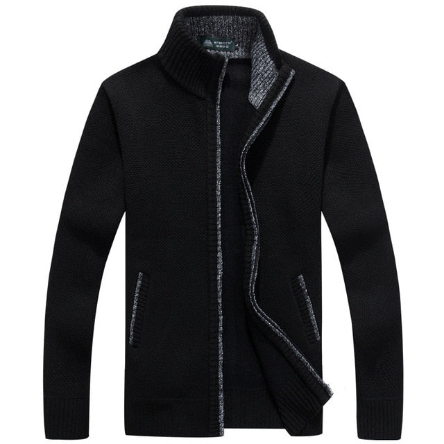 Wolle Pullover Jacken Zipper Gestrickte  Warme Casual Strickwaren tif shop 24.de