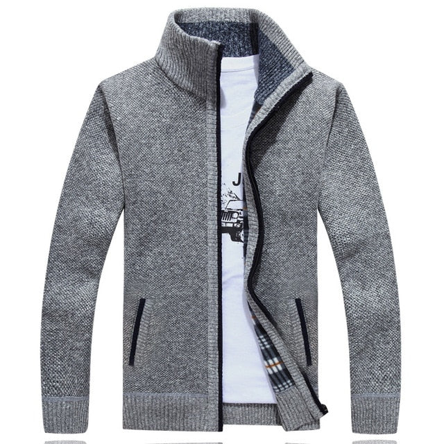 Wolle Pullover Jacken Zipper Gestrickte  Warme Casual Strickwaren tif shop 24.de
