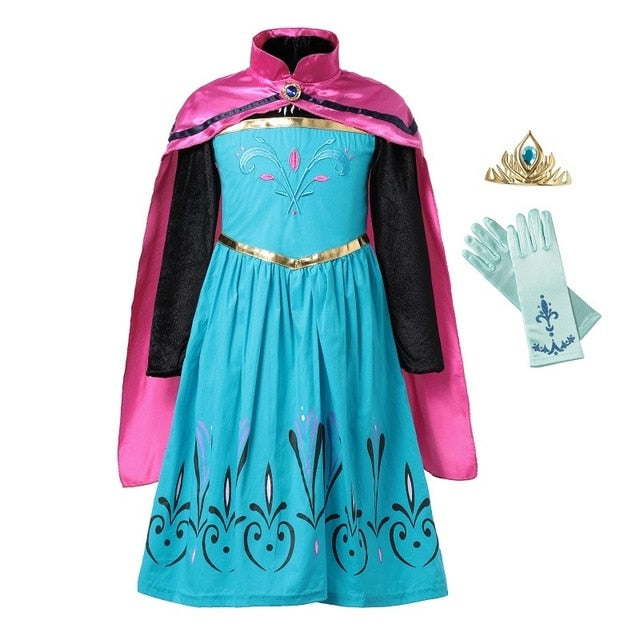 MUABABY Anna Elsa Dress Up Fancy Kleidung für Mädchen tif shop 24.de