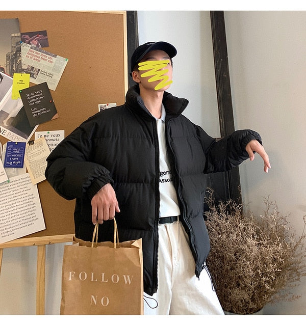 LAPPSTER Männer Harajuku bunte Blase Mantel Winterjacke 2020 Herren Streetwear Hip Hop Parka koreanische schwarze Kleidung Puffer Jacke