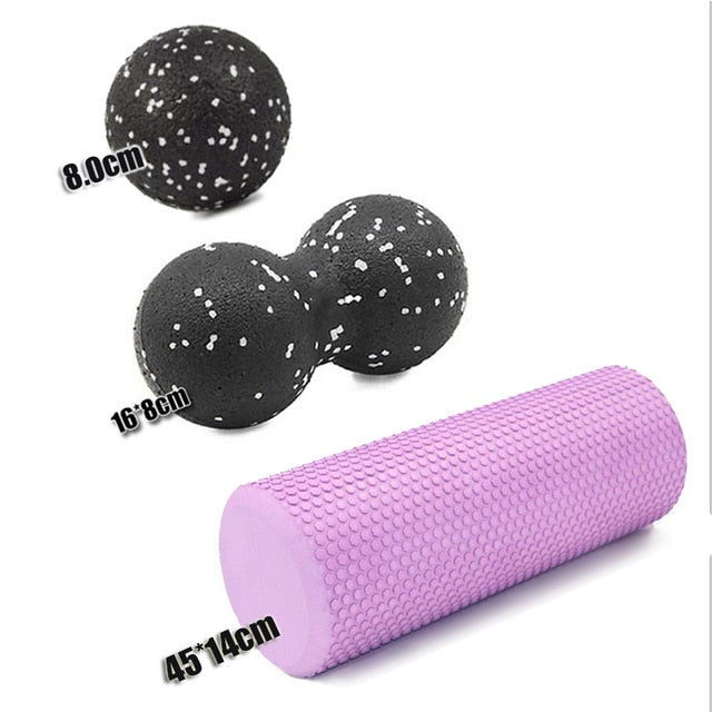 30/45/60CM Yoga Schaum Roller High-Density EVA Muscle Roller Self Massage Tool für Gym Pilates Yoga Fitness Gym Ausrüstung ErfolgAktiv tif shop 24.de