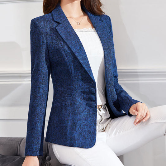 Bytenoisy  6XL Fashion Plus Size Blazers Jackets Work Office Lady Suit Slim Single Breasted Business Female Blazer