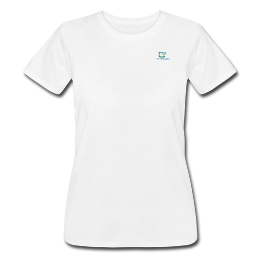 Frauen T-Shirt von Bella + Canvas mit TIF Shop24 Logo - Weiß