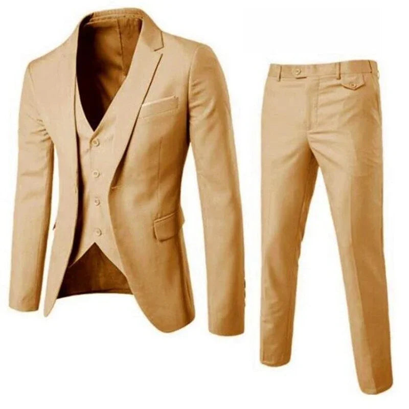 Luxus Herren Anzug, Blazer, Weste und Hose, Hochzeit, Büro, Klassisch 2.0 | tif-shop24.de