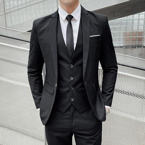 Jacke + Hose + Weste luxus Hochzeit Anzug Trailblazer Slim Fit Anzug Business Casual Formale Partei Klassische 4 Farben - tif-shop24.de