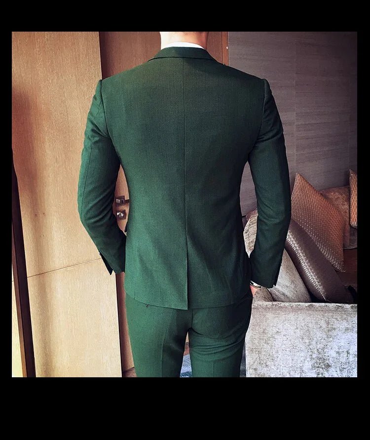 Slim Fit 3‑teilige Designer‑Anzüge — Stilvoller Prom & Business Look - tif-shop24.de