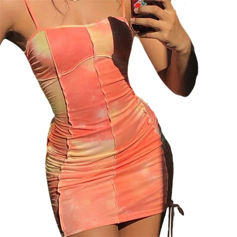 Sexy frauen Strand Mini Kleid Boho Rüschen Floral Print Kurzen kleid frauen sexy Boho party Floral Lace Up Strand kleider | tif-shop24.de