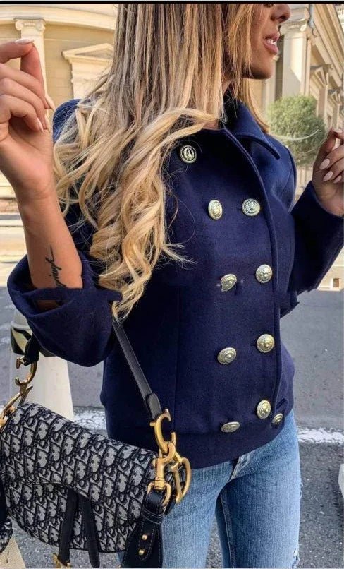 Winter Länge Ärmel Doppelschnalle Jacke | tif-shop24.de