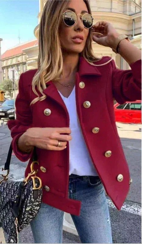 Winter Länge Ärmel Doppelschnalle Jacke | tif-shop24.de