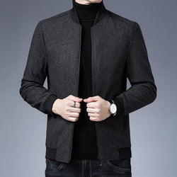 Casual Fashion Baseball Kragen Mode Jacke Solide Klassische Windjacke - tif-shop24.de