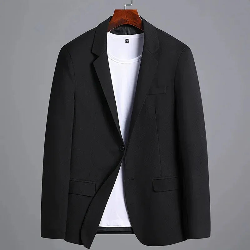 Jacke Loose Business Blazer — Modern Men's Solid Business Jacket - tif-shop24.de