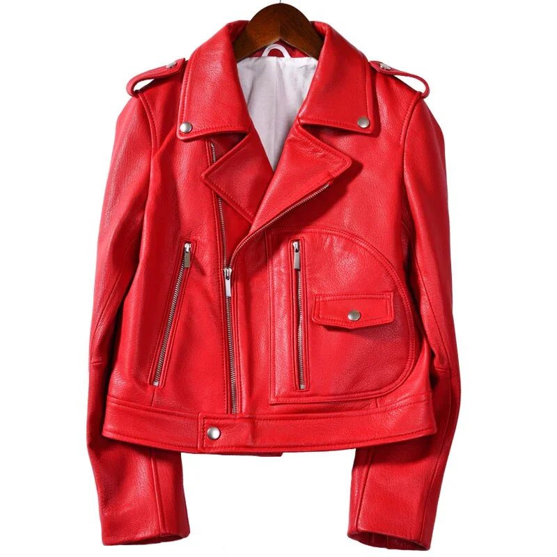 Fashion Echtes Leder Jacke Kurzen Schaffell Leder Neue Natürliche Echt Lammfell Leder Jacke | tif-shop24.de