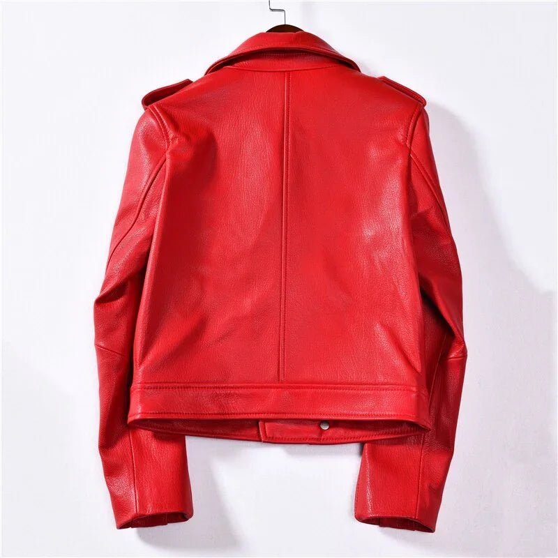 Fashion Echtes Leder Jacke Kurzen Schaffell Leder Neue Natürliche Echt Lammfell Leder Jacke - tif-shop24.de