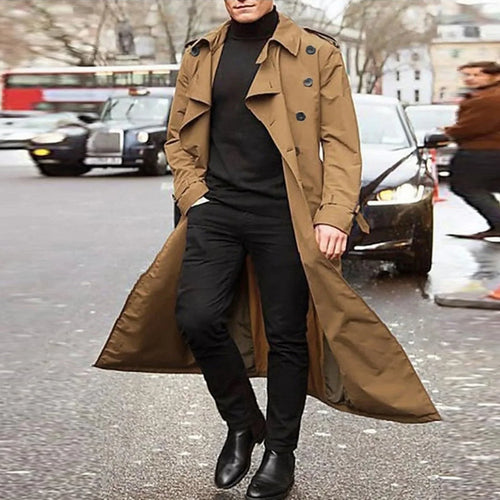Herbst/Winter Trenchcoat – Dünner langer Mantel (Plus Size) | tif-shop24.de