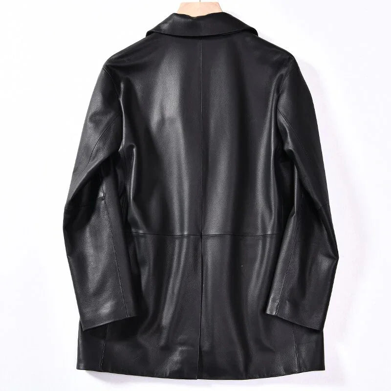 Lammfell Leder Jacke Winddicht Echt Leder Jacke Luxus | tif-shop24.de