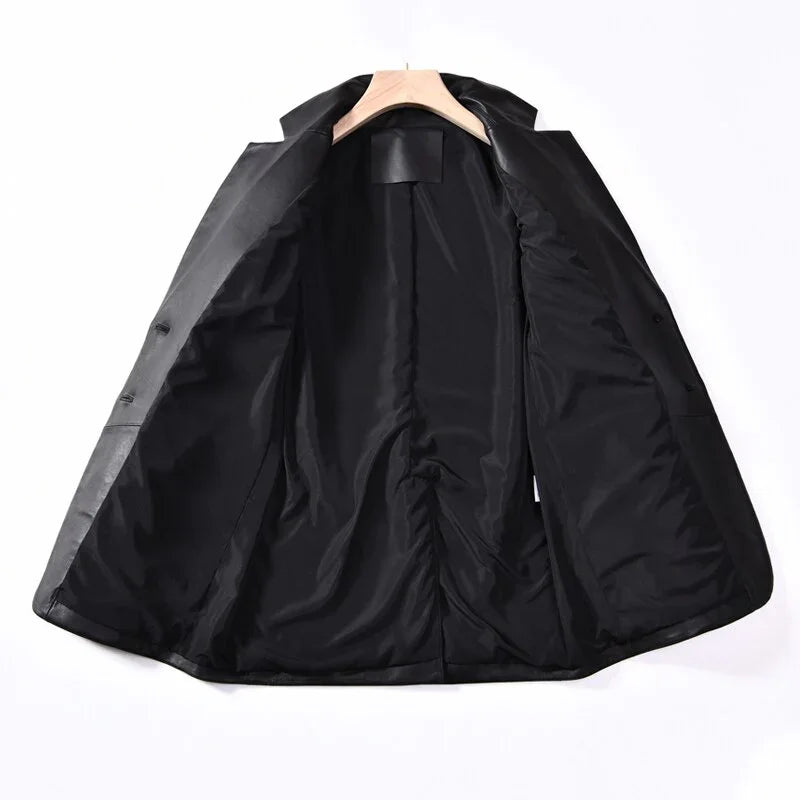 Lammfell Leder Jacke Winddicht Echt Leder Jacke Luxus - tif-shop24.de