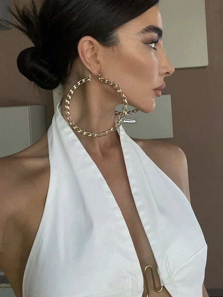 Kryptographische Halter Sexy Backless Wrap Crop Top Frauen Sommer Ärmellose Elegante Dünne Tops Gestellte Nacht Club Party Kleidung | tif-shop24.de