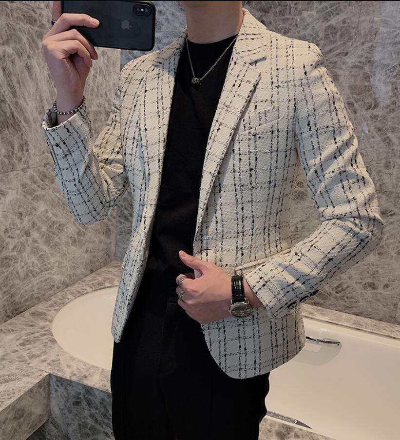 Neue Pailletten Design Blazer Sänger DJ Bühne Anzug Jacke Hochzeit Business Casual Blazer | tif-shop24.de