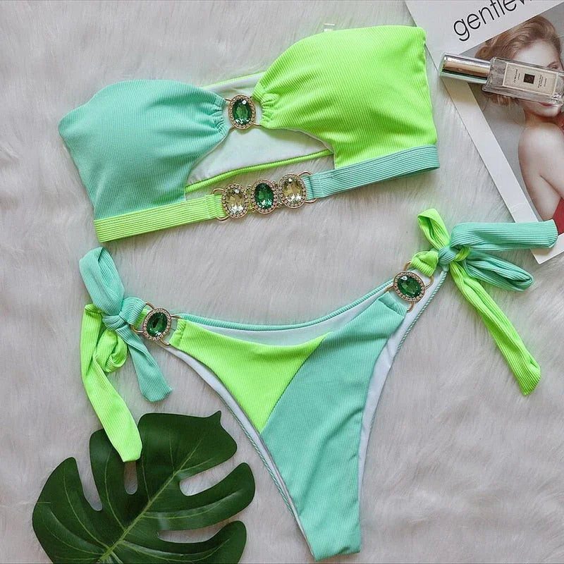 Athens Rhinestone Bikini Set | tif-shop24.de
