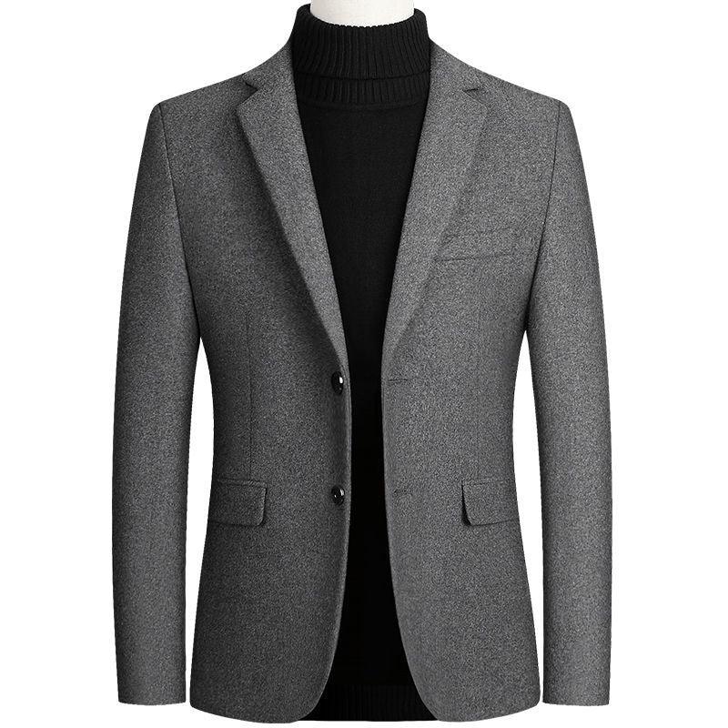 Herren Wollanzug Mantel Casual Blazer Business | tif-shop24.de