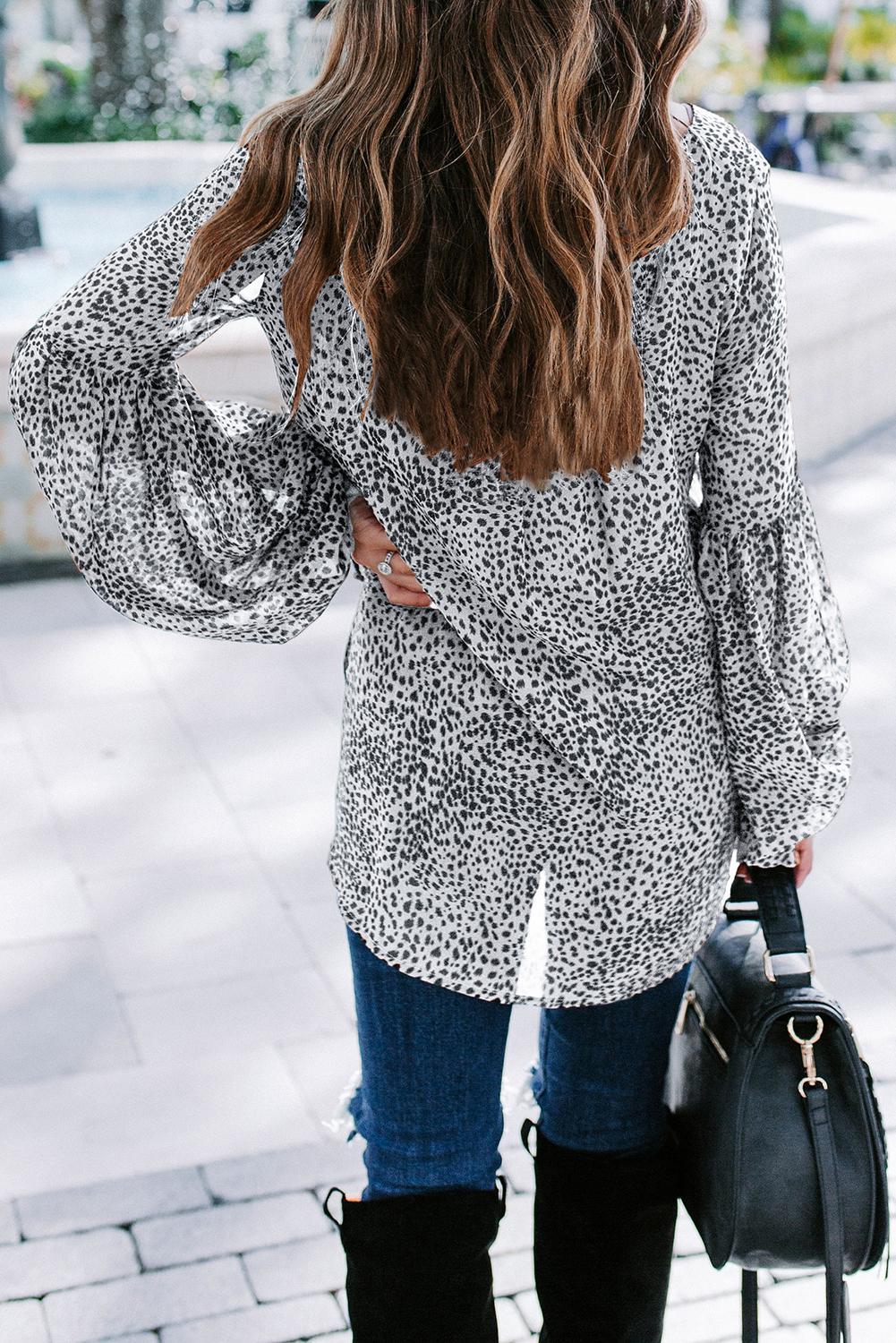 Schnürbluse mit Laternenärmeln | tif-shop24.de