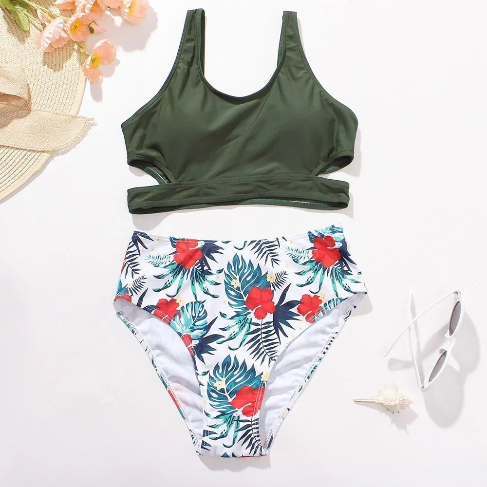 Hohe Taille Sexy Bikini, Push-Up, U Neck Aushöhlen | tif-shop24.de