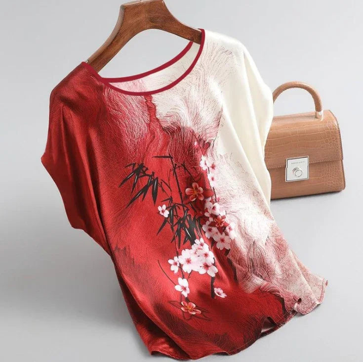 Frauen Shirts Mode T-shirts Damen Print Zauber Farbe Streifen Dame Kurzarm Plus Lose Größe s-xxxxl Tops | tif-shop24.de