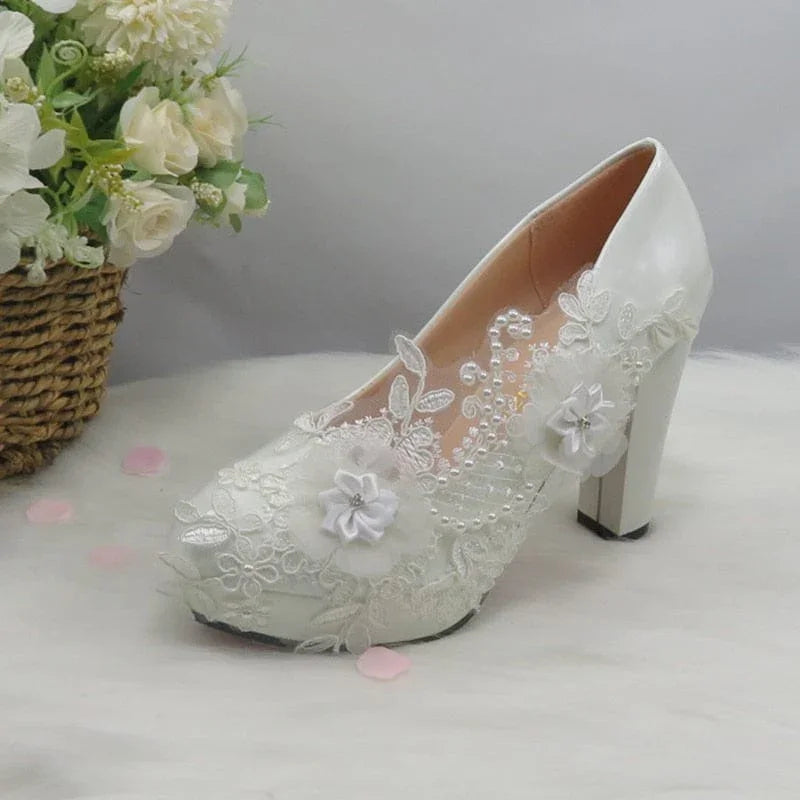 White Flower Pumps Neuheiten - tif-shop24.de