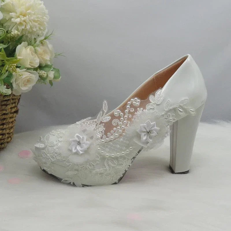 White Flower Pumps Neuheiten | tif-shop24.de