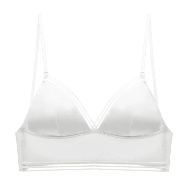 Sexy rückenfreier BH aus Spitze mit tiefem U-Rücken, Bralette mit dünnen Körbchen, Büstenhalter, weich, nahtlos, elastische Unterwäsche, Tanktops, Encaje Mujer | tif-shop24.de