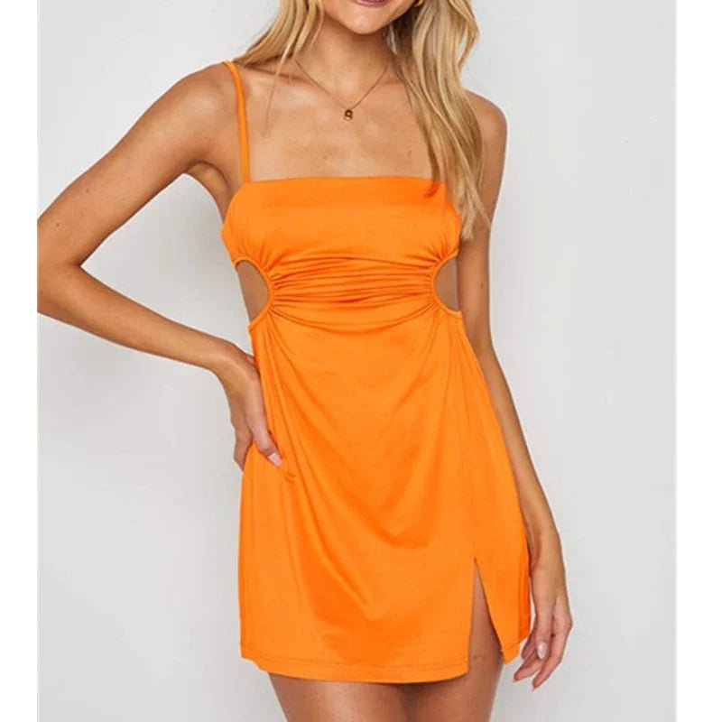 Neue Party Spitze Blume Backless Mini Kleid Sommer Sexy Sling Spaghettiträger Tiefem V-Ausschnitt Hochzeit Club Vestidos - tif-shop24.de