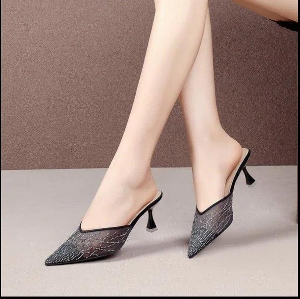 Frauen Pumpen Spitzen Zehe Strass Kristall High Heels Schuhe Slip auf Frauen Hochzeit Pumpen Sandale Damen Sexy Party Hochzeit Schuhe | tif-shop24.de