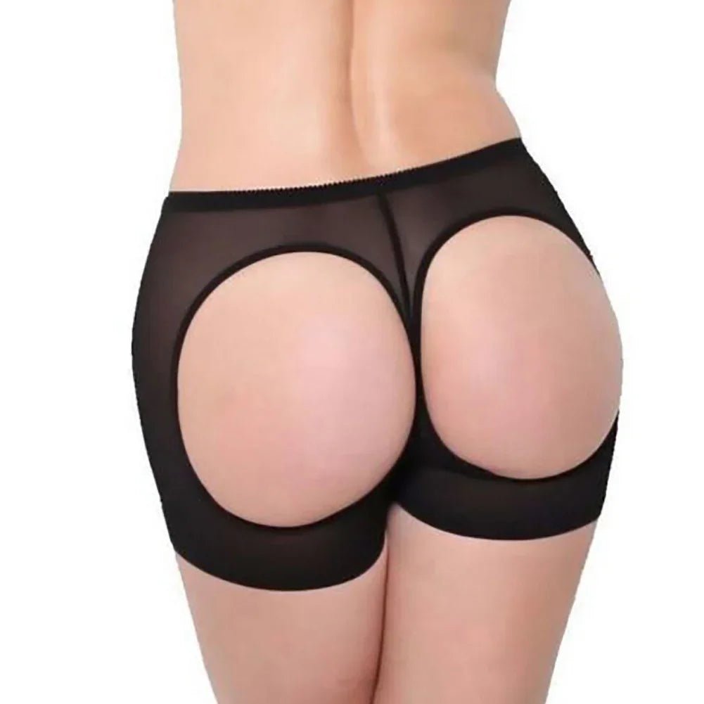 Women Hollow Hole Underpants Butt Exposed Buttocks Sexy Body Sculpting Underwear - tif-shop24.de
