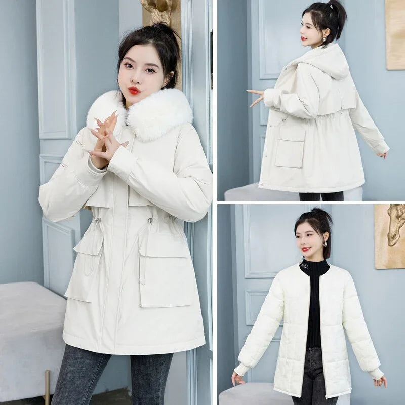 Winter Baumwolle Parka Mantel Mit Kapuze Tasche Warm | tif-shop24.de