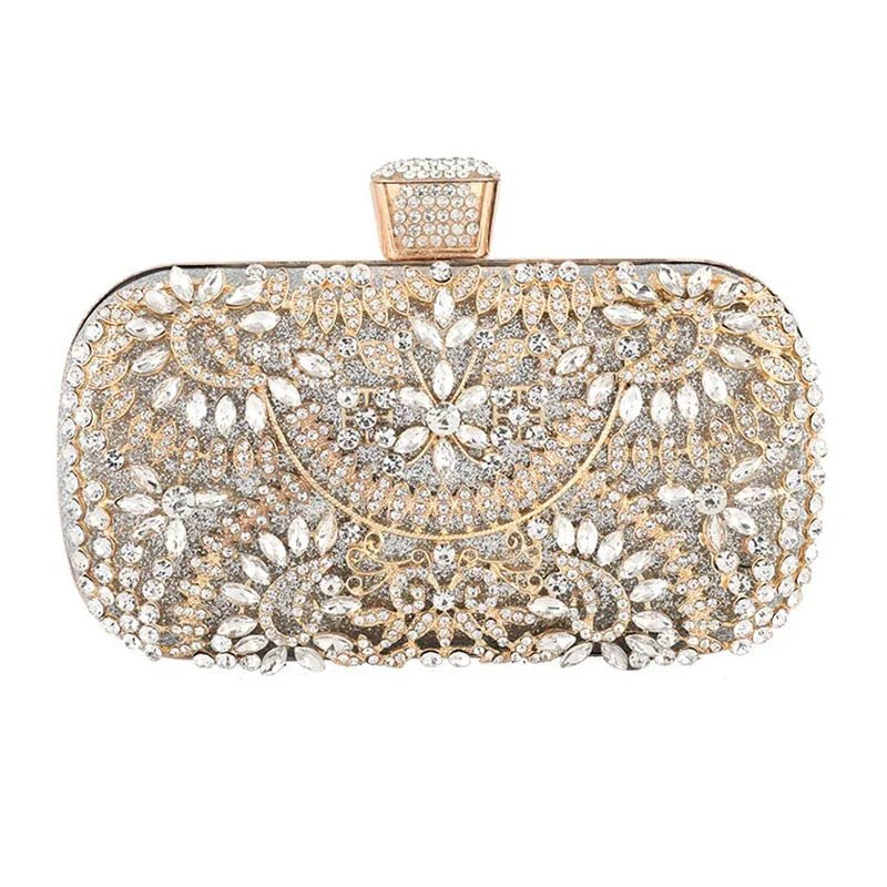 Diamant Abend Clutch Tasche Hochzeit Goldenen Kupplung Geldbörse Kette Schulter Tasche Kleine Partei Handtasche Mit Metall Griff | tif-shop24.de