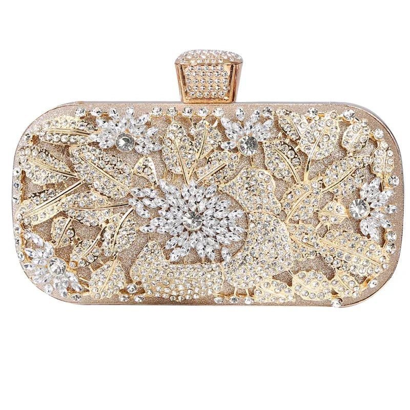 Diamant Abend Clutch Tasche Hochzeit Goldenen Kupplung Geldbörse Kette Schulter Tasche Kleine Partei Handtasche Mit Metall Griff | tif-shop24.de