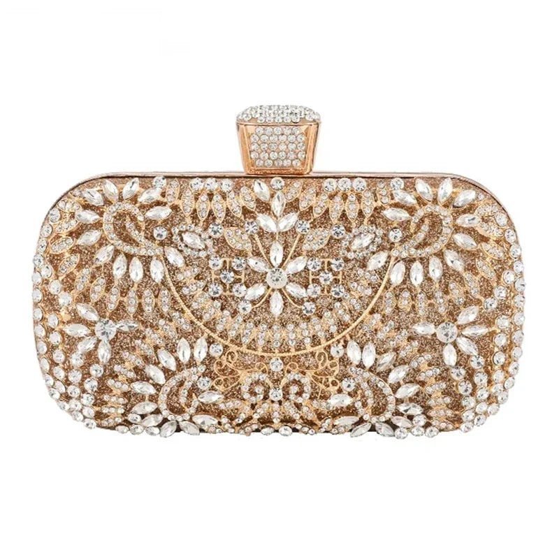 Diamant Abend Clutch Tasche Hochzeit Goldenen Kupplung Geldbörse Kette Schulter Tasche Kleine Partei Handtasche Mit Metall Griff | tif-shop24.de