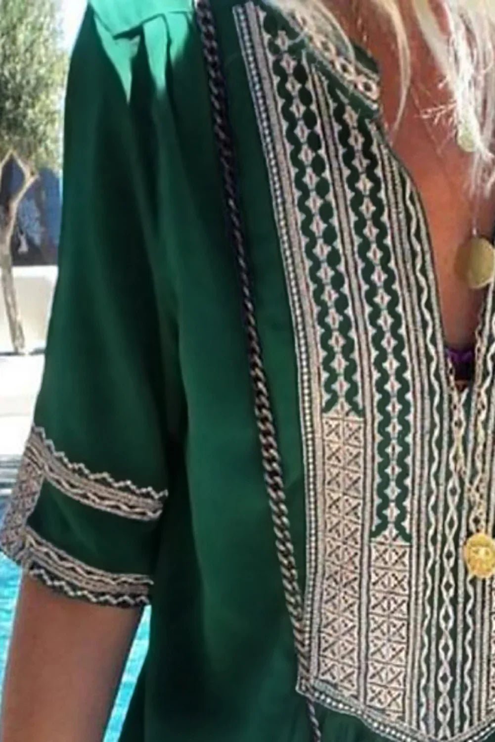 Bohemian Blumendruck geteiltes Maxikleid | tif-shop24.de