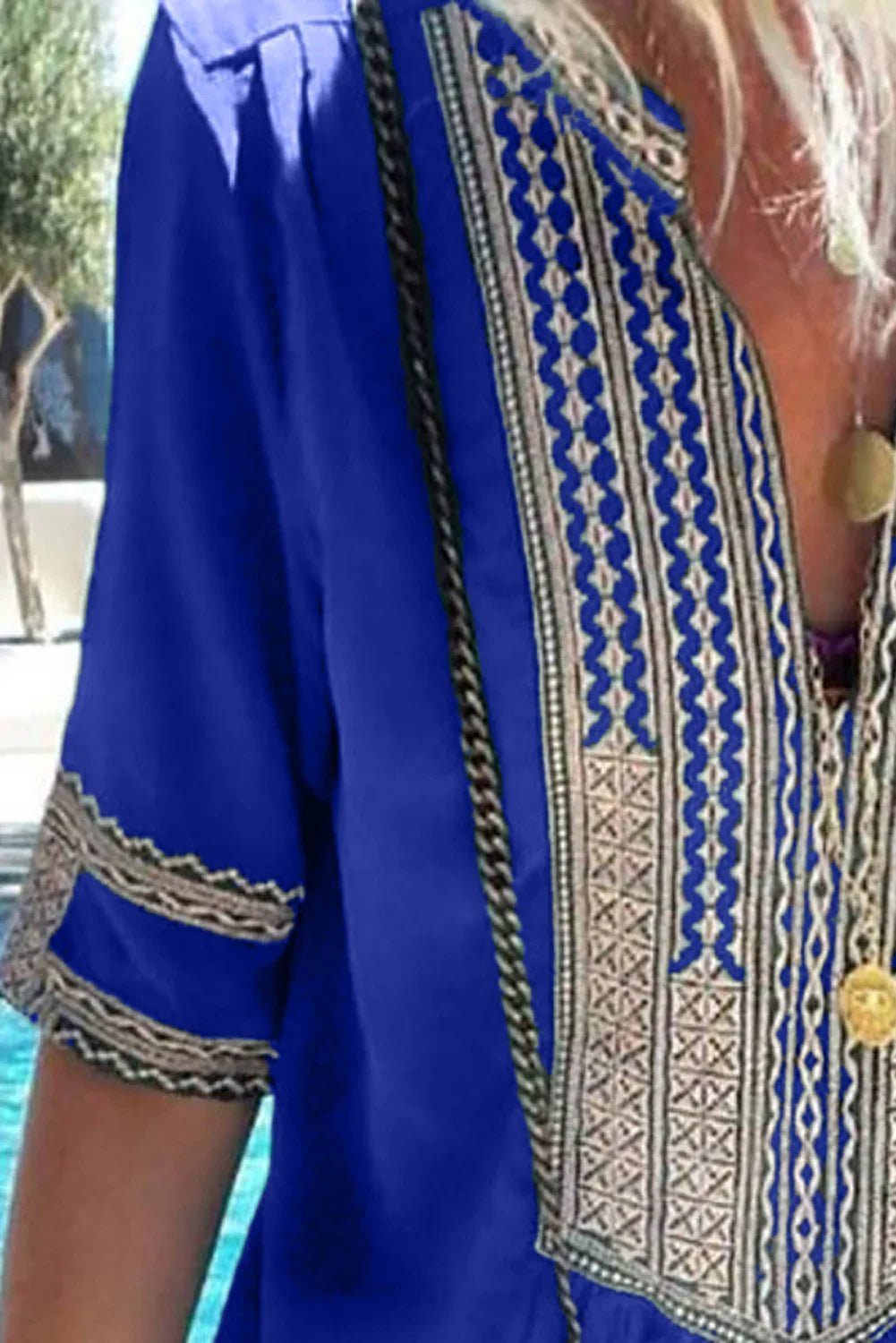 Bohemian Blumendruck geteiltes Maxikleid | tif-shop24.de