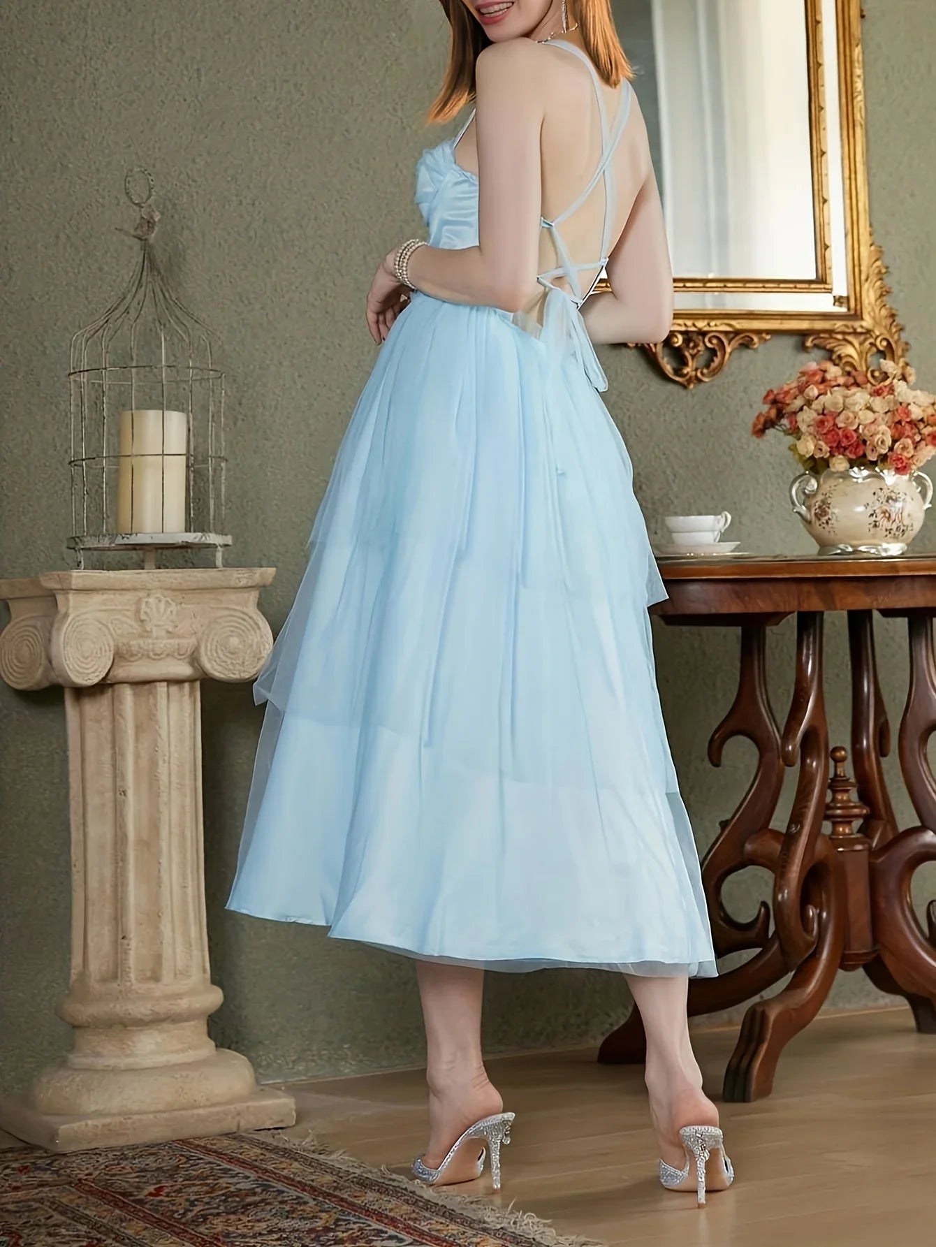 Plus Size Brautjungfer Kleid - Elegant Sweetheart Neck Hochzeit | tif-shop24.de