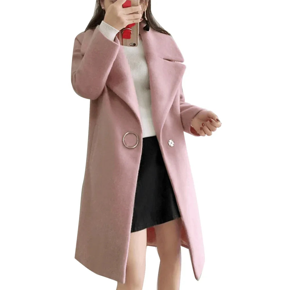 Casual Chic Trenchcoat mit klassischem Design langem Schnitt | tif-shop24.de