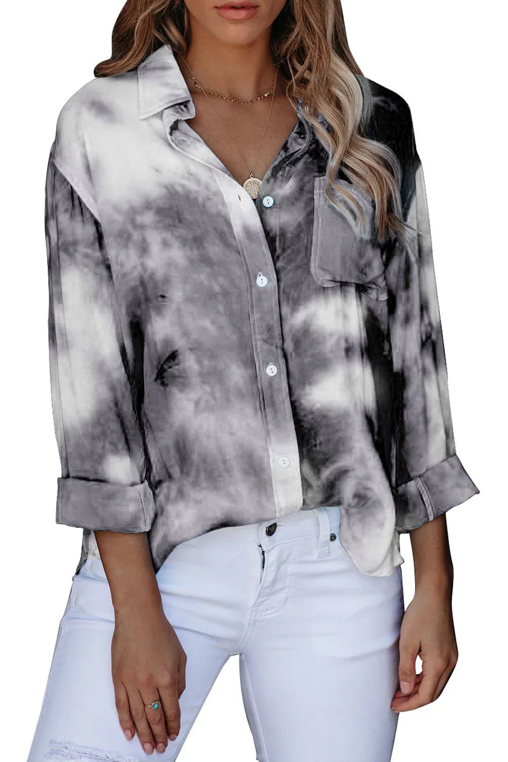 Wirbelwind  Button Shirt mit Tasche | tif-shop24.de