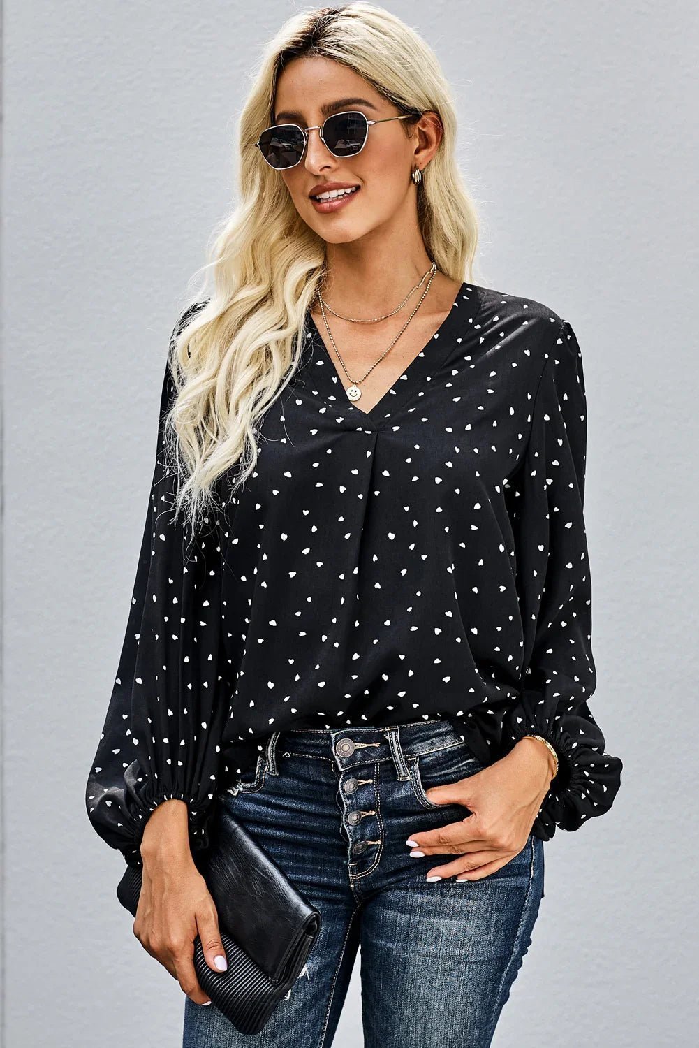Ich liebe dich Boo Ballonärmel Bluse | tif-shop24.de